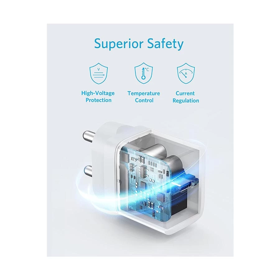 NOHON 35W GaN USB-C Fast Charger Block With Foldable Plug - PD 3.0 Power Adapter For IPhone 15/14/13