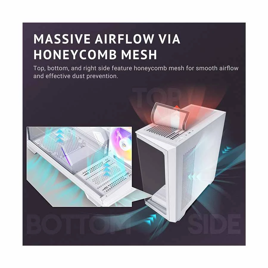 Antec C3 White ARGB Constellation Series Casing in BD