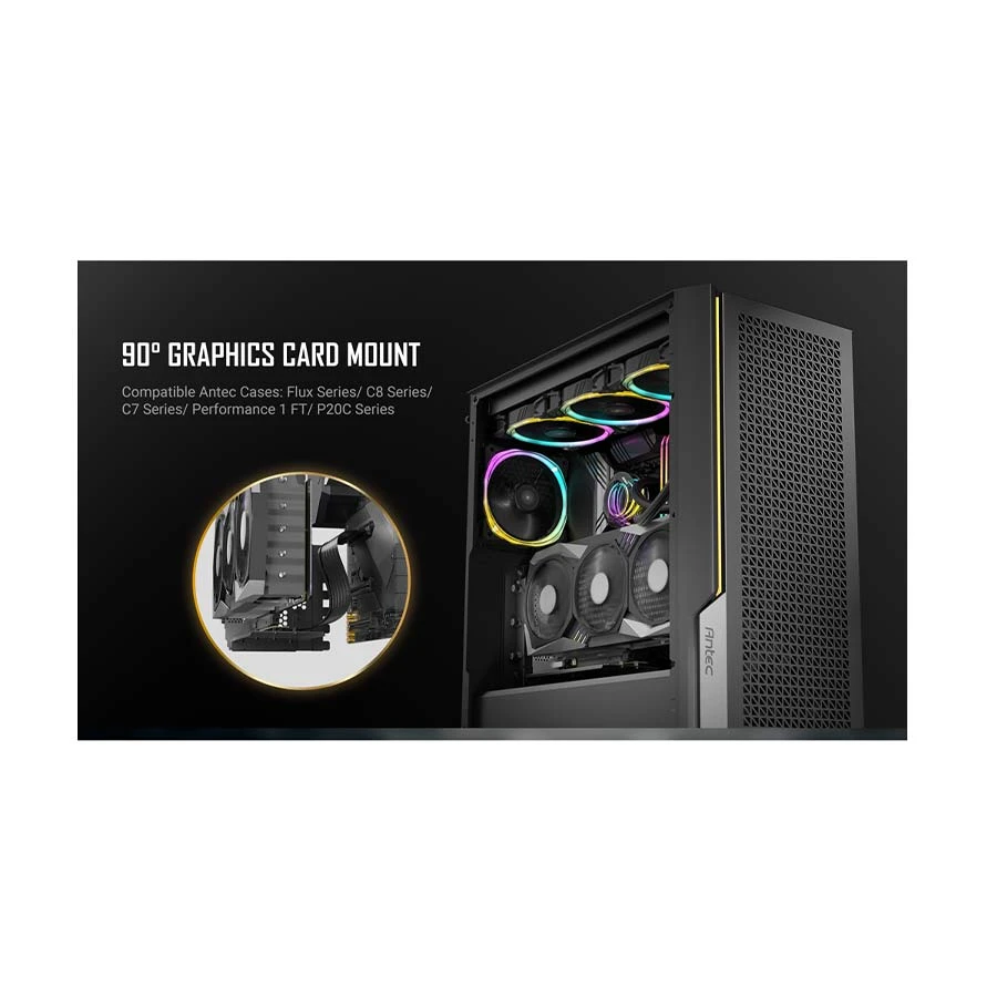 Antec RTX50 PCI-E 5.0 Riser Cable Graphics Card Holder in BD