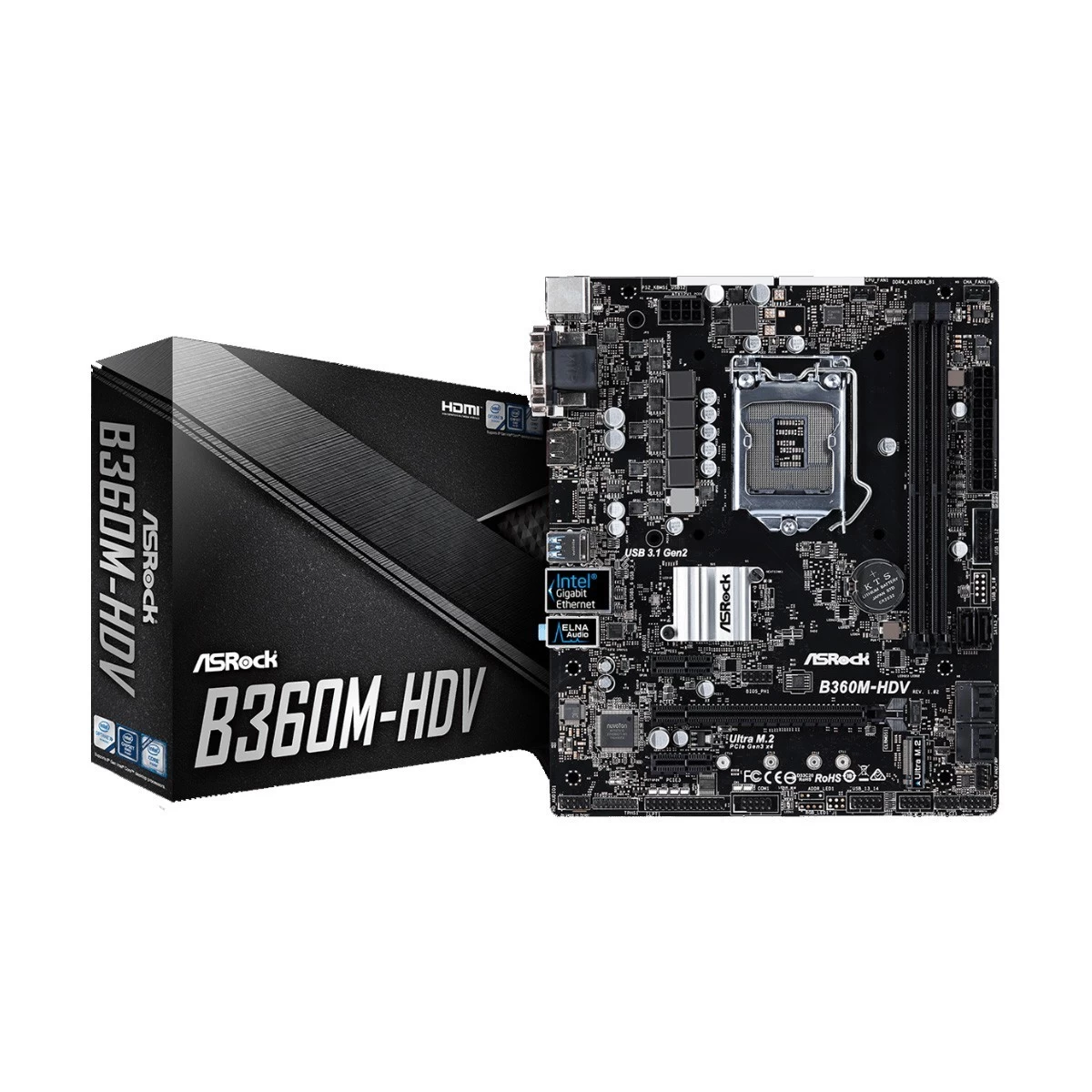 Asrock B360M-HDV Motherboard