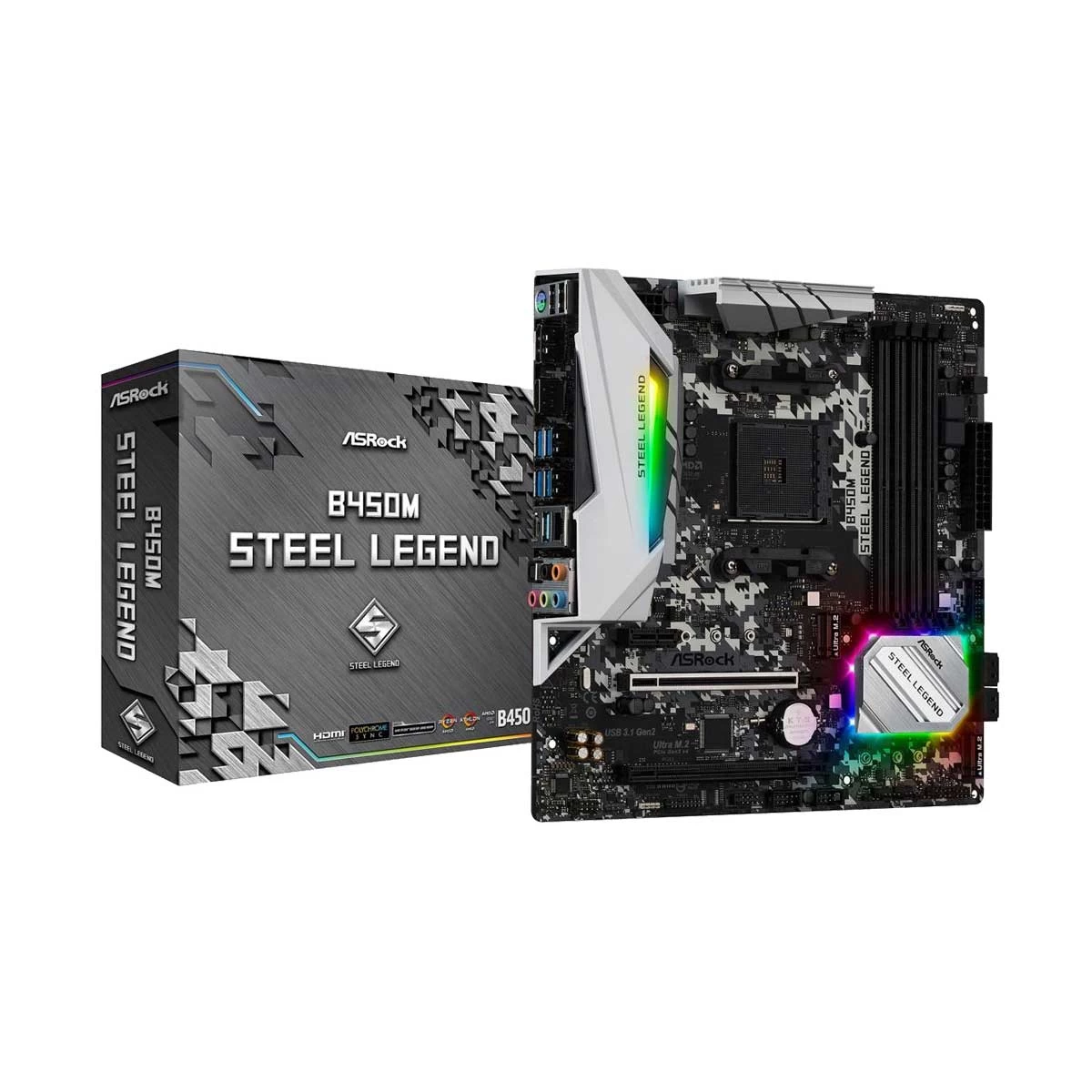 Asrock ASRock B450M Steel Legend Motherboard