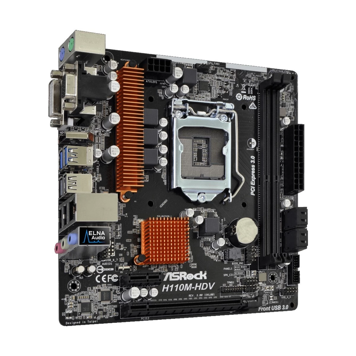 Asrock H110M-HDV R3.0 Motherboard in BD