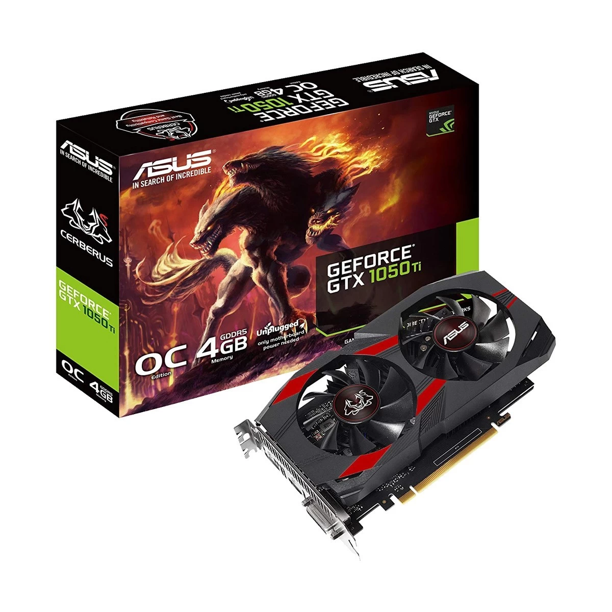 Asus Cerberus GeForce GTX 1050 Ti OC Graphics Card