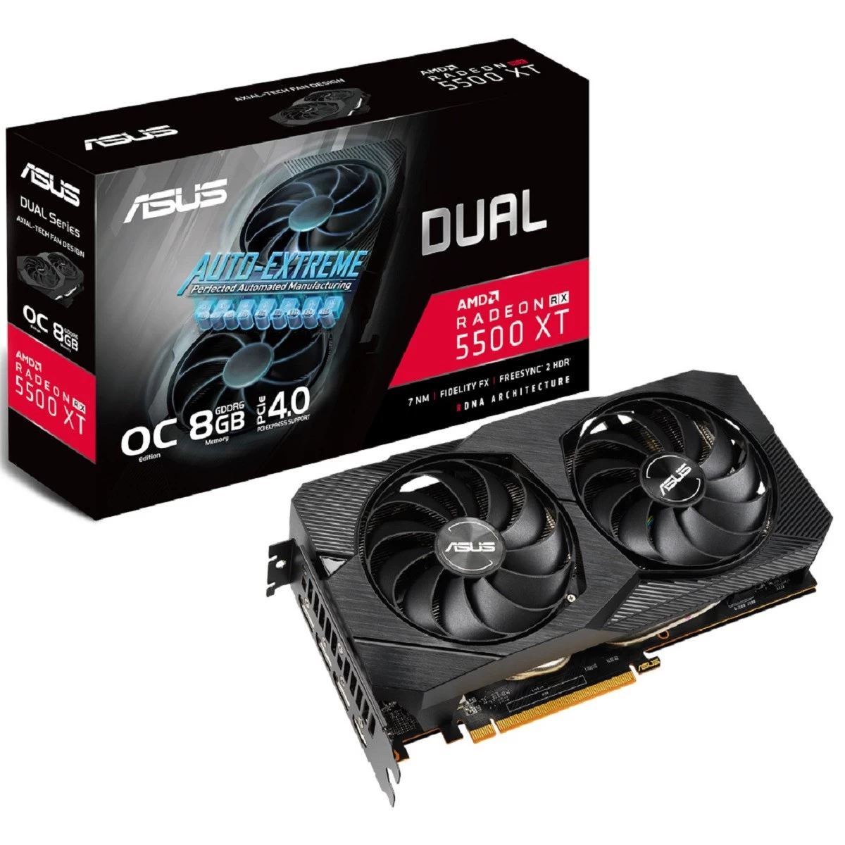 Asus Dual Radeon RX 5500 XT EVO Graphics Card