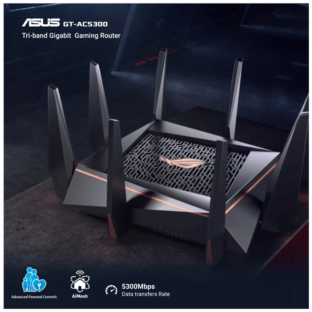 Asus ROG Rapture GT-AC5300 (3G/4G) Network Router Price in BD