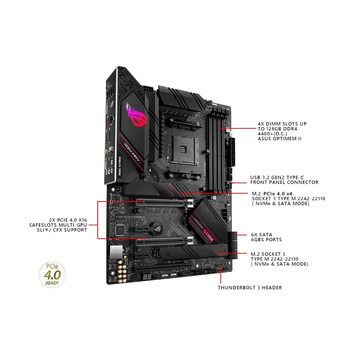 Asus ROG STRIX B550-E Motherboard in BD