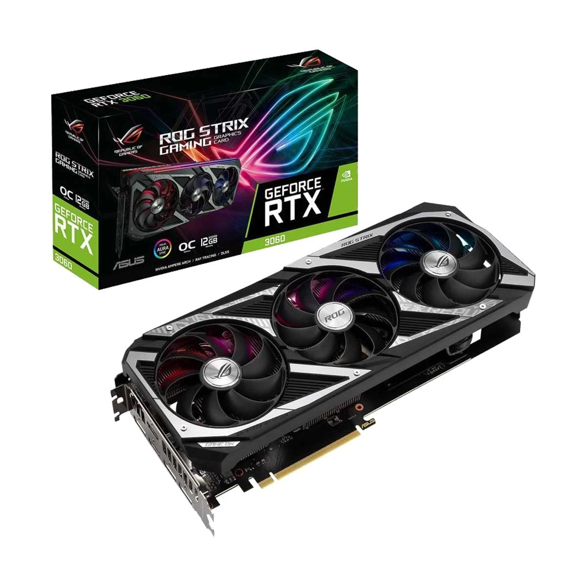 ASUS Asus ROG Strix GeForce RTX 3060 V2 OC Edition Graphics Card