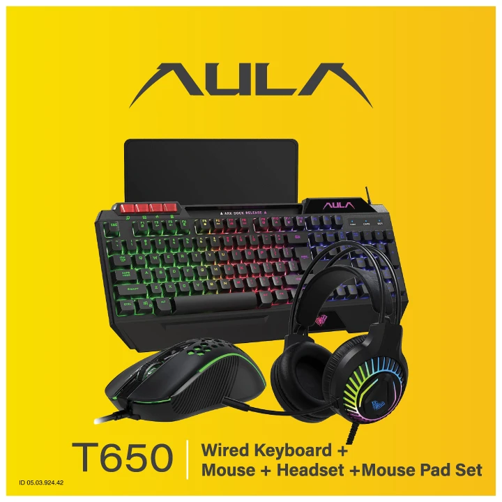 Aula T650 RGB Keyboard and Mouse Combo specifications