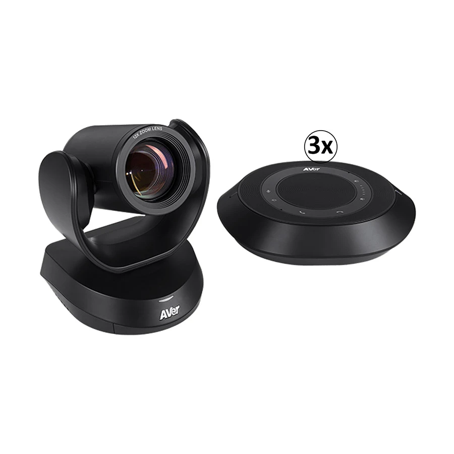 Aver VC520 Pro3 & Expansion Speaker-Mic Combo Webcam