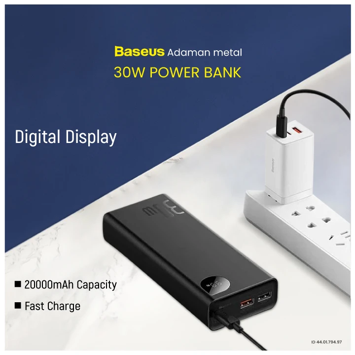 Baseus PPAD030001 Adaman Metal (2021 Editon) Power Bank specifications