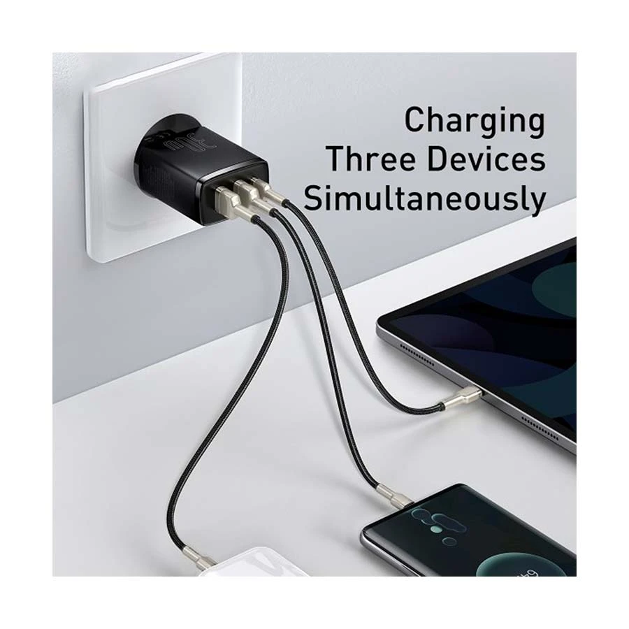 Baseus CCXJ-E01 Compact QC Dual USB & USB-C Wall Charger Price in BD