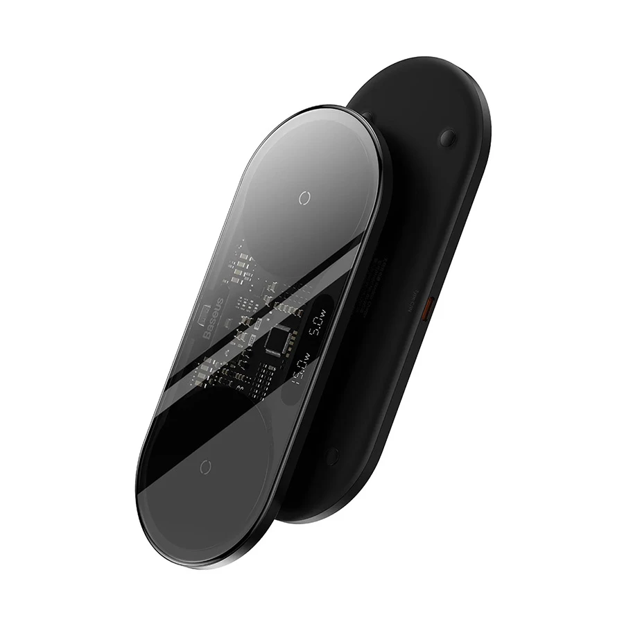 Baseus Digital LED Display 2-in-1 WXSX010101 Wireless Charger in BD