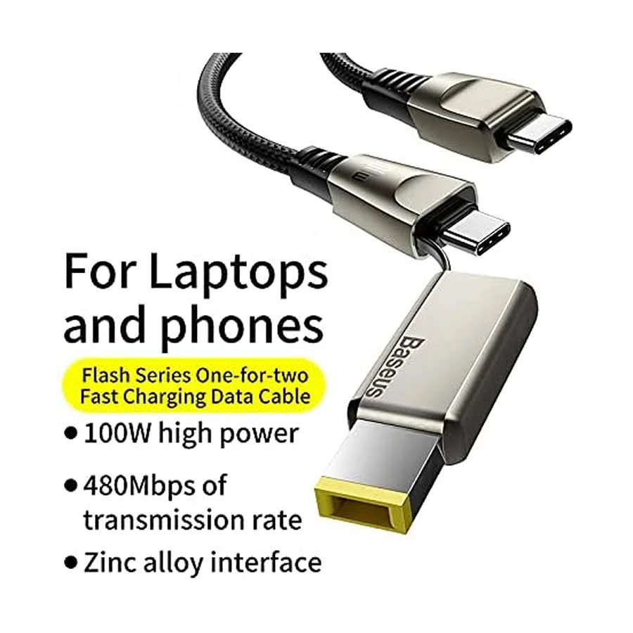 Baseus CA1T2-B01 Flash Series USB Type-C Male to & DC USB Cable specifications