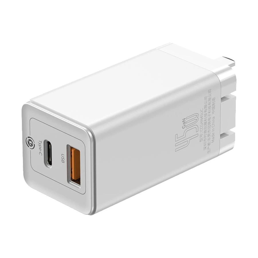 Baseus CCGAN-X02 GaN2 QC USB & USB-C Wall Charger Wall Charger in BD