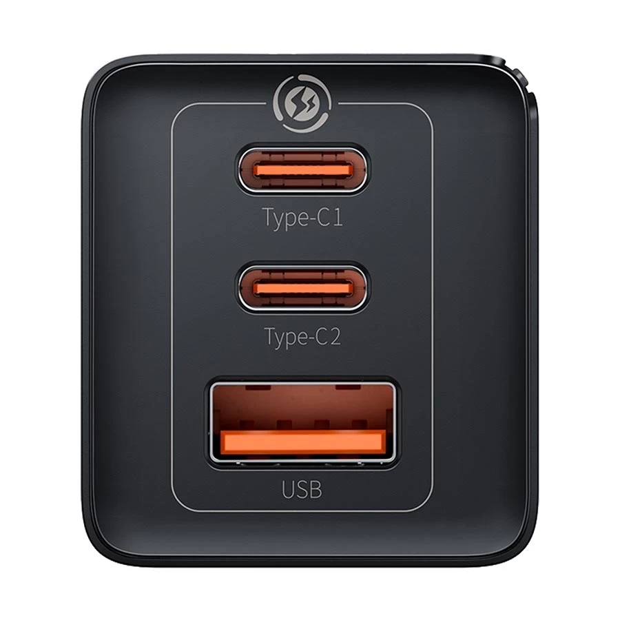 Baseus CCGP120001 GaN5 Pro USB & Dual USB-C Wall Charger Wall Charger in BD