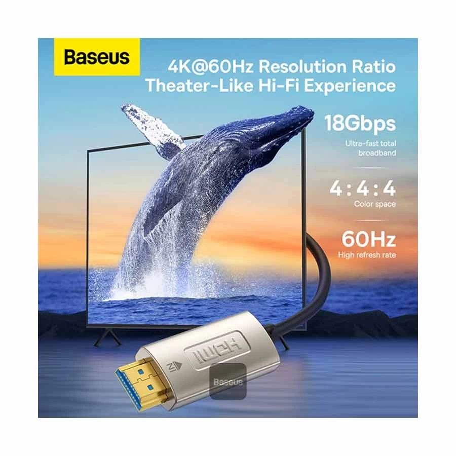Baseus WKGQ050101 High Definition Series Optic Fiber HDMI Male to Male HDMI Cable