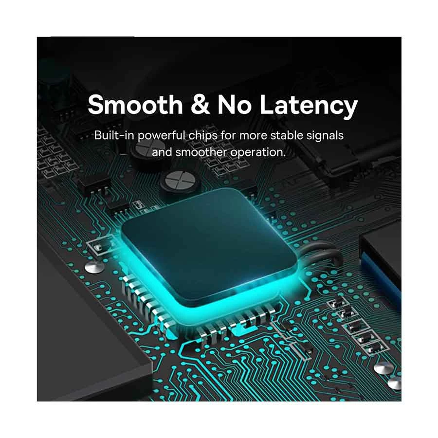 Baseus Lite Series WKQX030001 USB Male to Quad USB 3.0 & Type-C Female Cable / Converter / HUB Price in BD