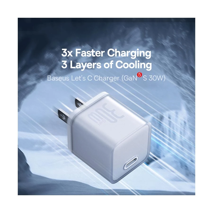Baseus P10162501213-00 Wall Charger in BD