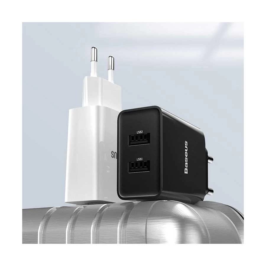 Baseus CCFS-R02 Speed Mini Dual USB Wall Charger Wall Charger in BD