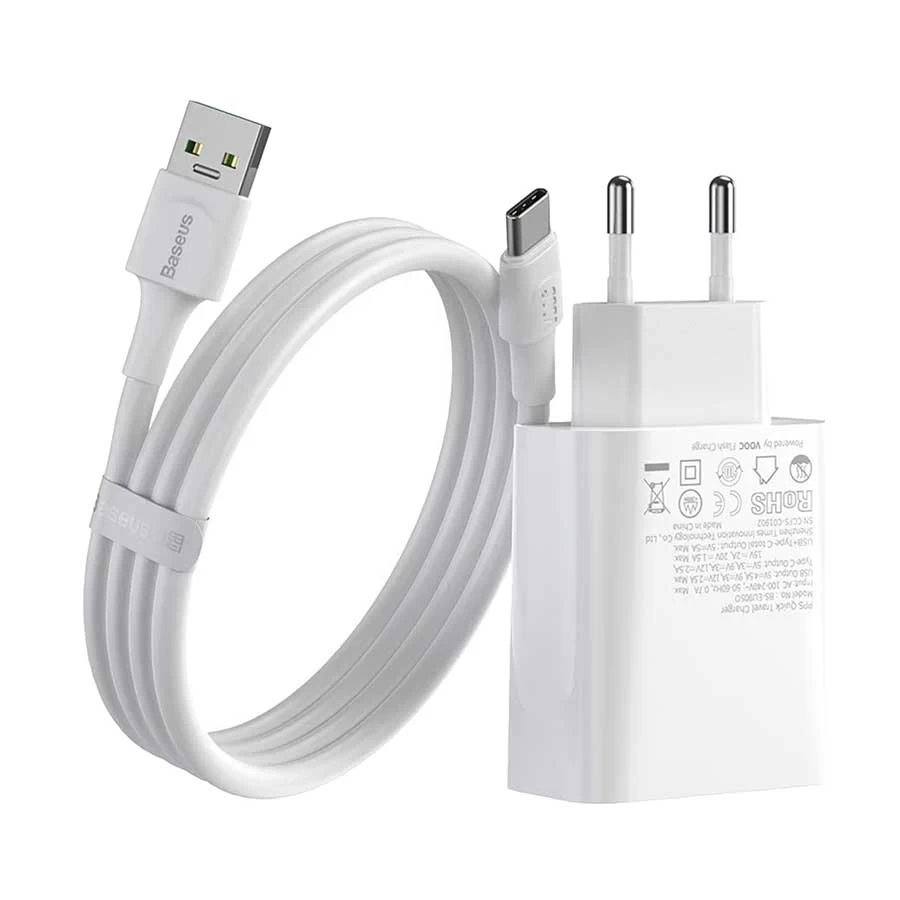 Baseus TZCCFS-H02 Speed PPS QC USB & USB-C Wall Charger Wall Charger Price in Bangladesh