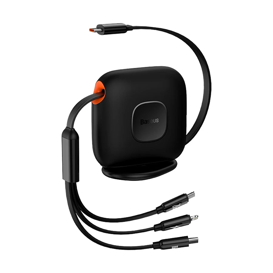 Baseus CAQY000001 Traction Series Type-C Male to Micro USB, Lightning & USB Cable