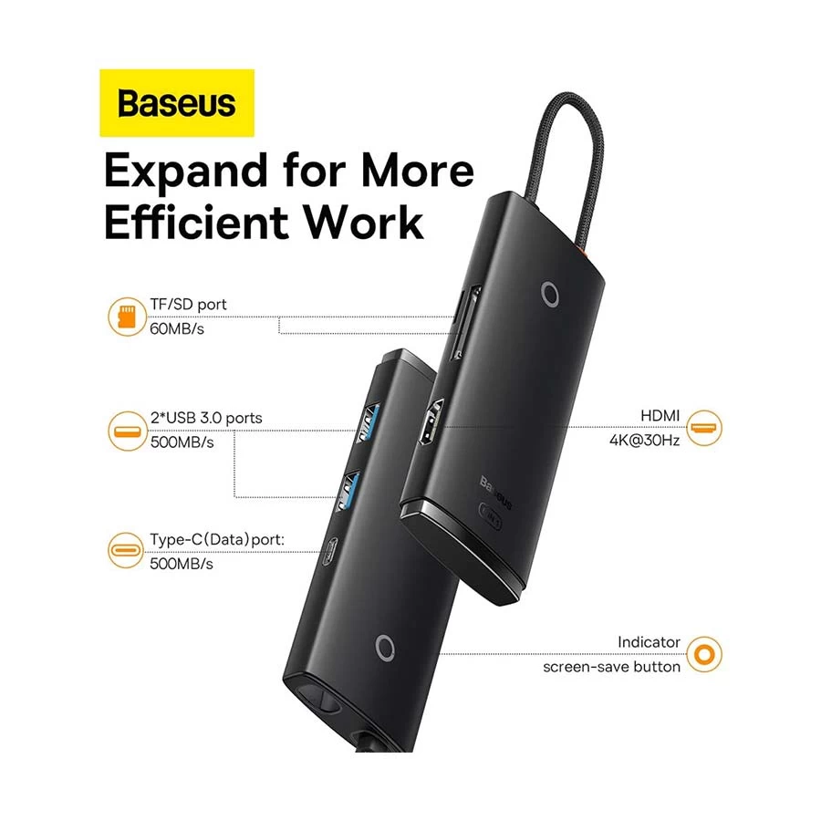 Baseus WKQX050001 Type-C Converter in BD