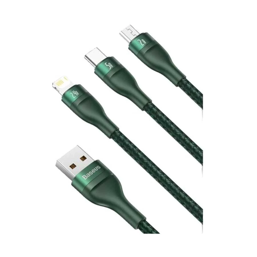 Baseus CA1T3-06 USB Male to Micro USB, Lightning & Type-C USB Cable Price in Bangladesh