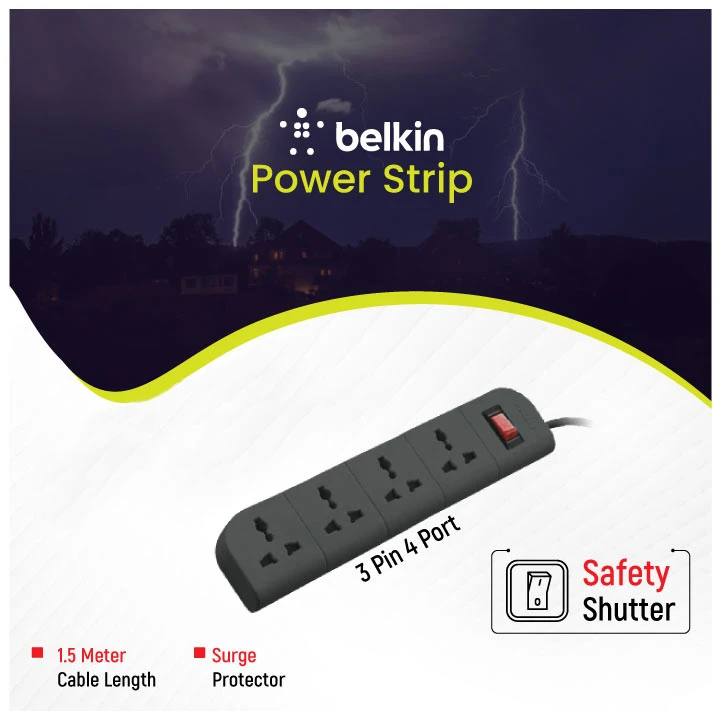 Belkin F9E400zb1.5MGRY Power Strip Price in BD