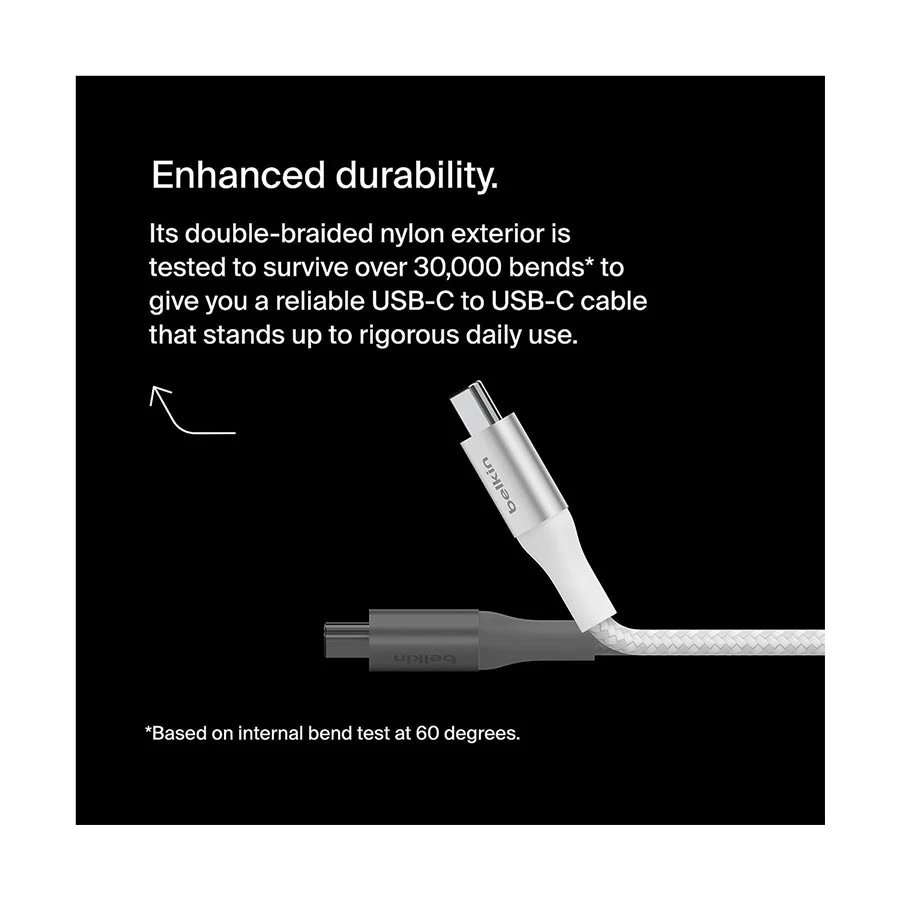 Belkin CAB015bt1MWH BoostCharge USB Type-C Male to 240W Cable / Converter / HUB Price in Bangladesh