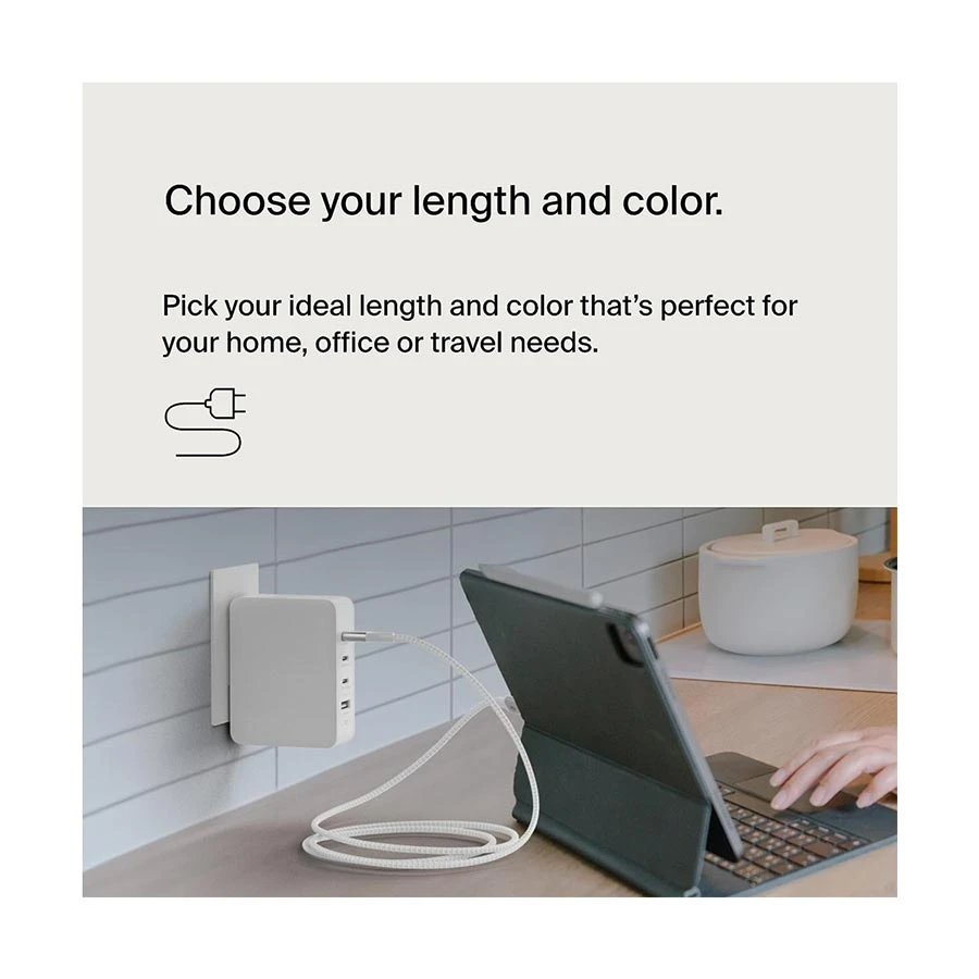 Belkin CAB015bt1MWH BoostCharge USB Type-C Male to 240W Cable / Converter / HUB Best Price
