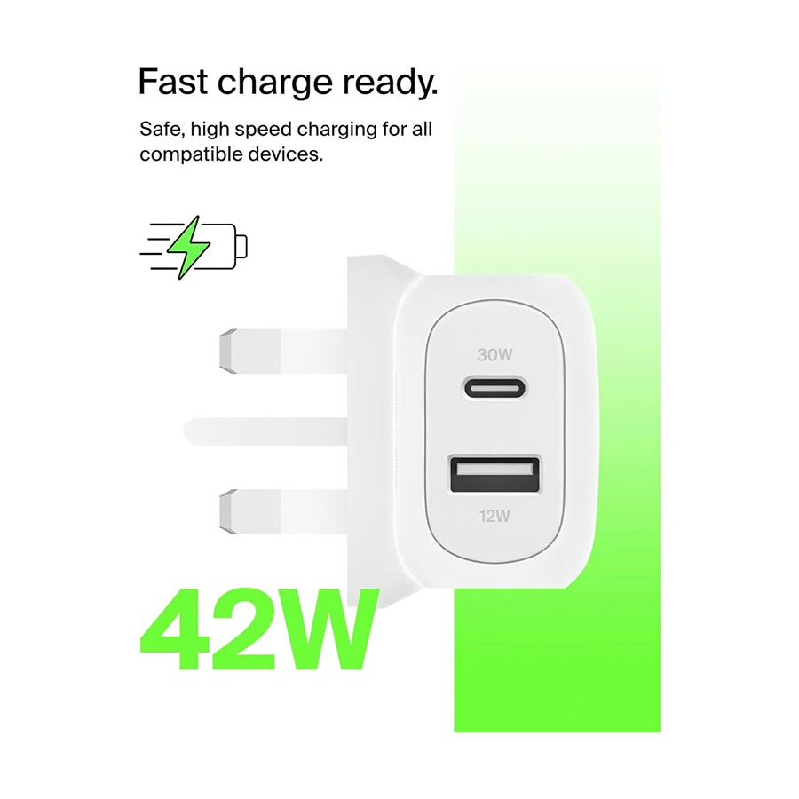 Belkin BoostCharge WCB009myWH Wall Charger Price in Bangladesh