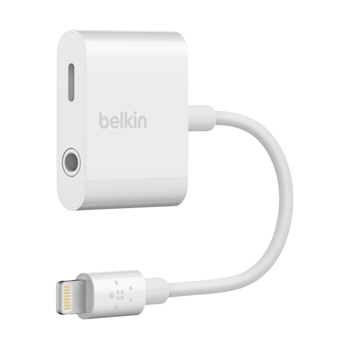 Belkin F8J212btWHT Lightning Male to 3.5mm & Female Lightning Converter