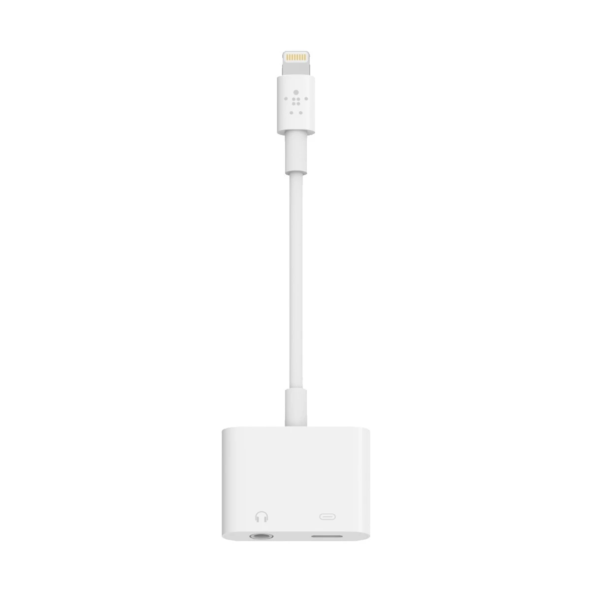 Belkin F8J212btWHT Lightning Male to 3.5mm & Female Lightning Converter in BD