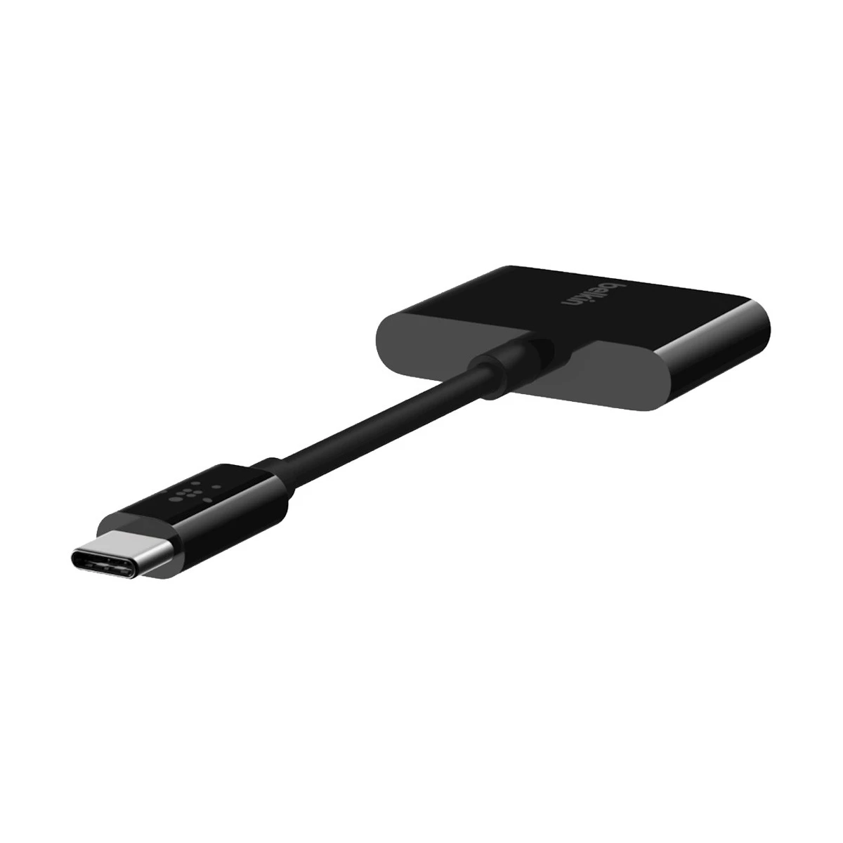 Belkin F7U080btBLK Type-C Male to 3.5mm & Type-C Female Type-C Converter Price in BD