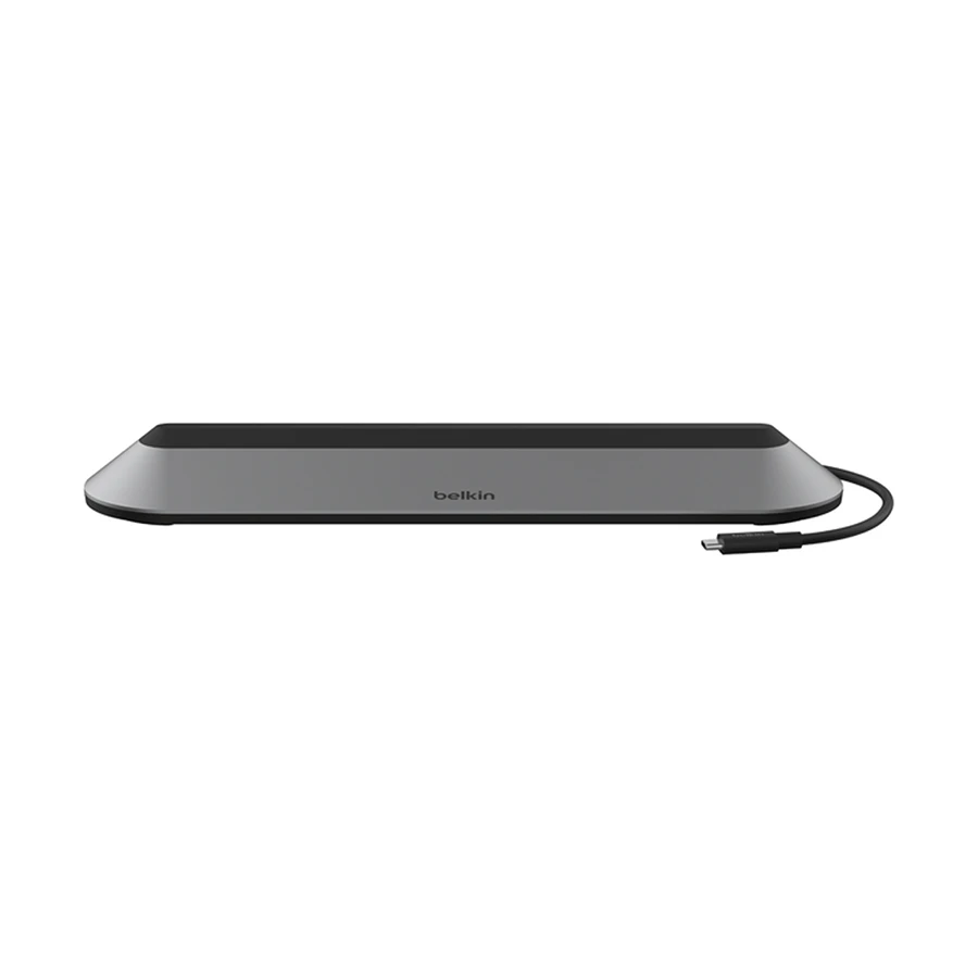 Belkin INC014btSGY Type-C Male to Dual USB-A 3.2, USB-C HDMI, VGA, LAN, SD, MicroSD, Kensington lock & 3.5mm Female Cable / Converter / HUB in BD