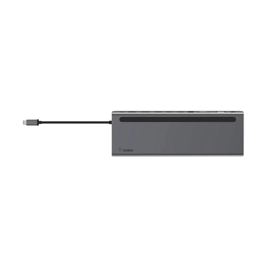 Belkin INC004btSGY Type-C Male to Type-C(PD), HDMI, DP, USB 2.0, Dual 3.0, LAN, SD, MicroSD, VGA & 3.5mm Female Type-C Converter in BD