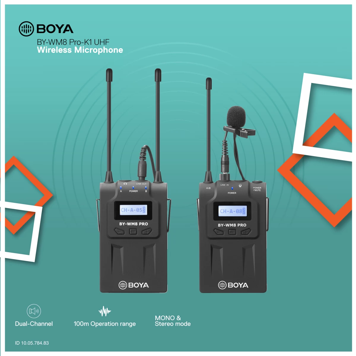 Boya BY-WM8 Pro-K1 UHF Microphone in BD