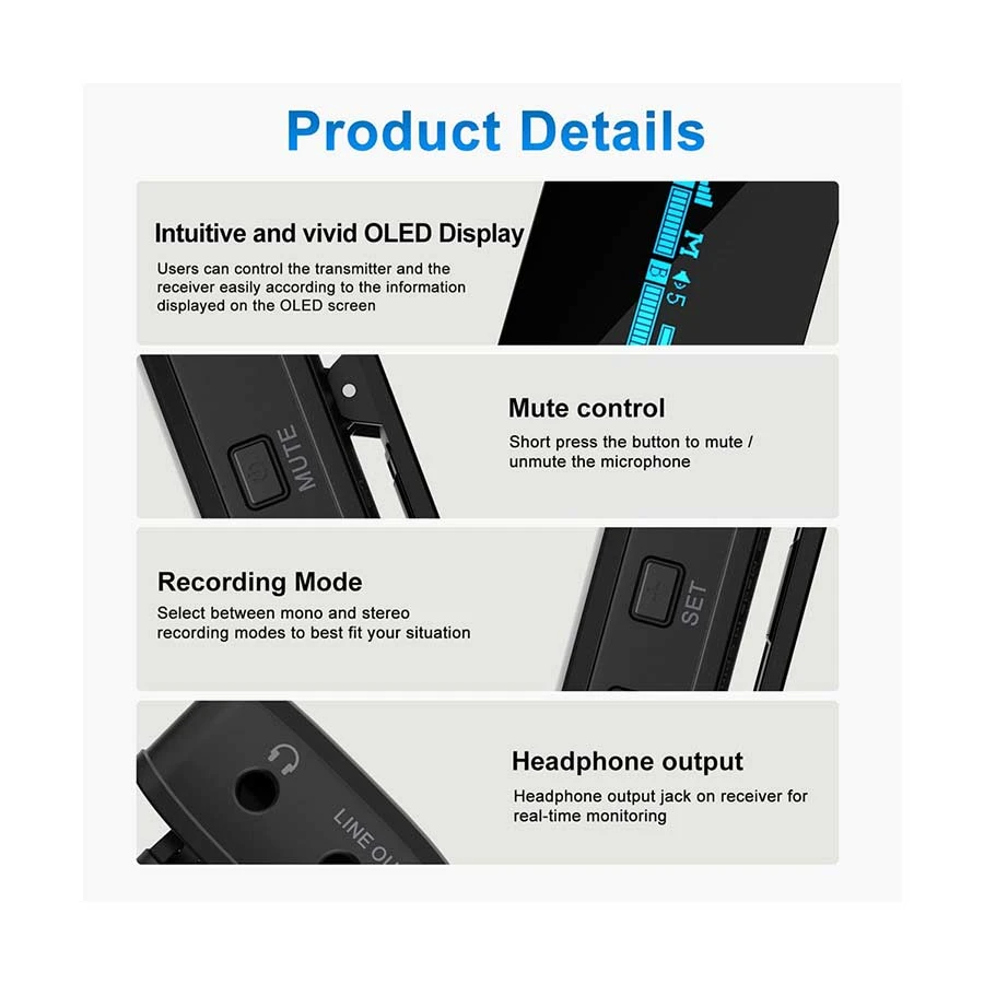 Boya BY-XM6-S1 Microphone specifications