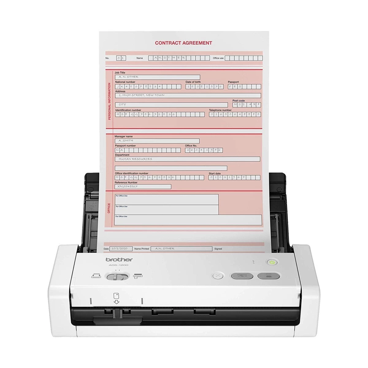 Brother ADS-1200 Sheetfed and Flatbed Scanner in BD