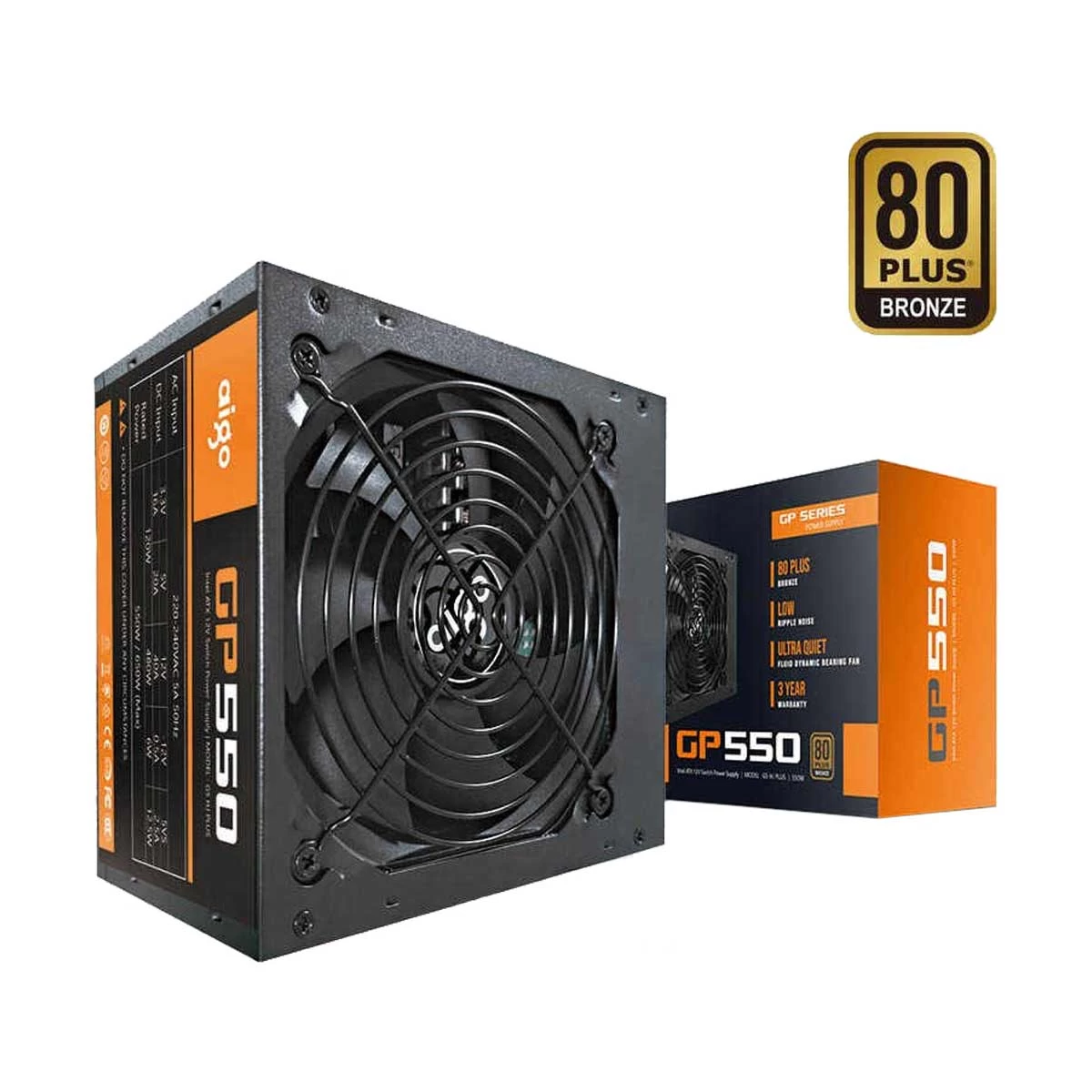Exclusive Aigo GP550 G5 HJ Plus Power Supply