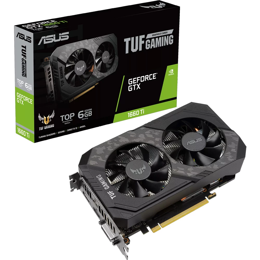 Asus TUF Gaming GeForce GTX 1660 Ti EVO TOP Edition Graphics Card