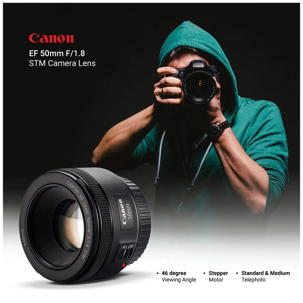 Canon EF 50mm F/1.8 STM DSLR Camera Lens in BD