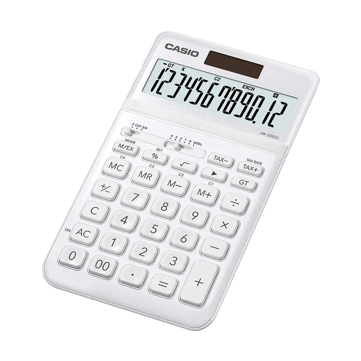CASIO JW-200SC-WE 12 Digit Compact Desk Type Stylish & Colorful Desktop Standard Calculator #CB186, Taka Price in Bangladesh -By Millennium