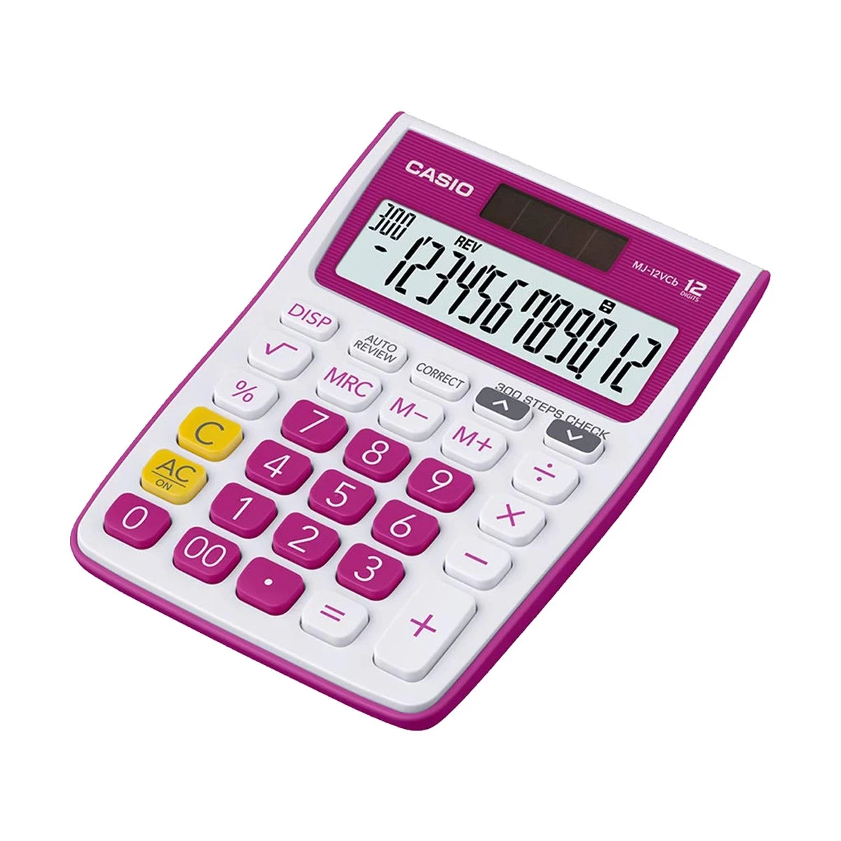CASIO MJ-12VCB-RD 12 Digit Check & Correct Mini Desk Type Desktop Calculator #CB161, Taka Price in Bangladesh -By Millennium