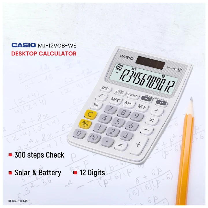 Casio MJ-12VCB-WE Calculator in BD