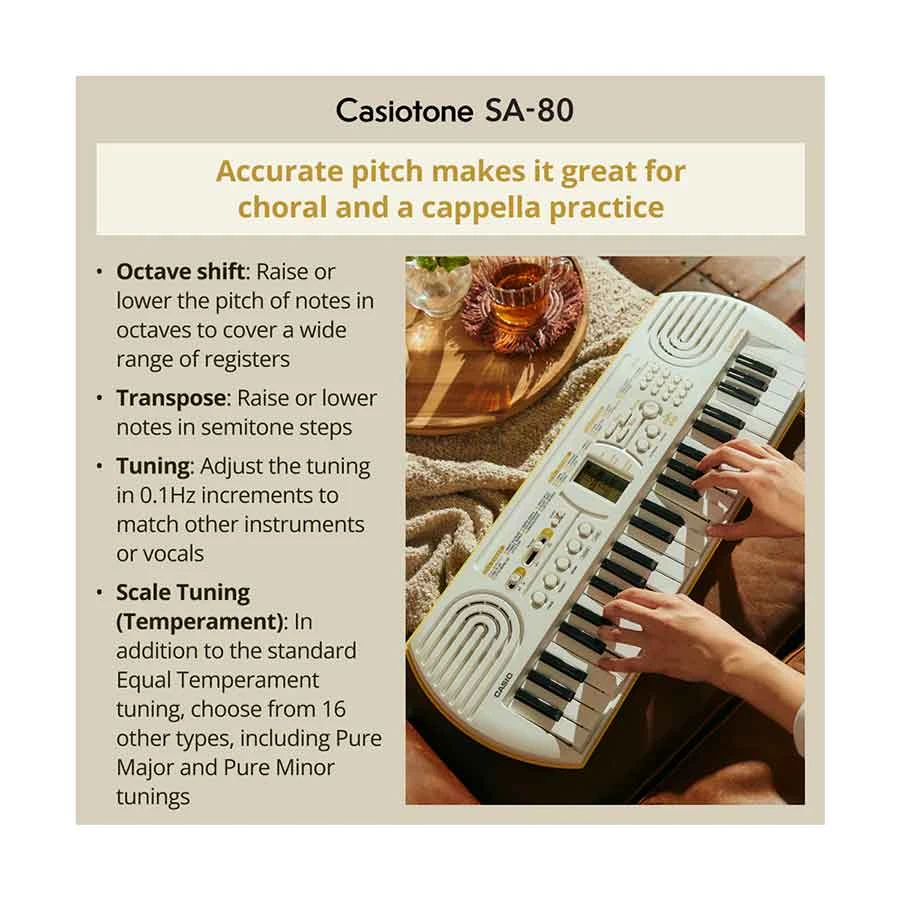 Casio SA-80 Musical Instrument specifications