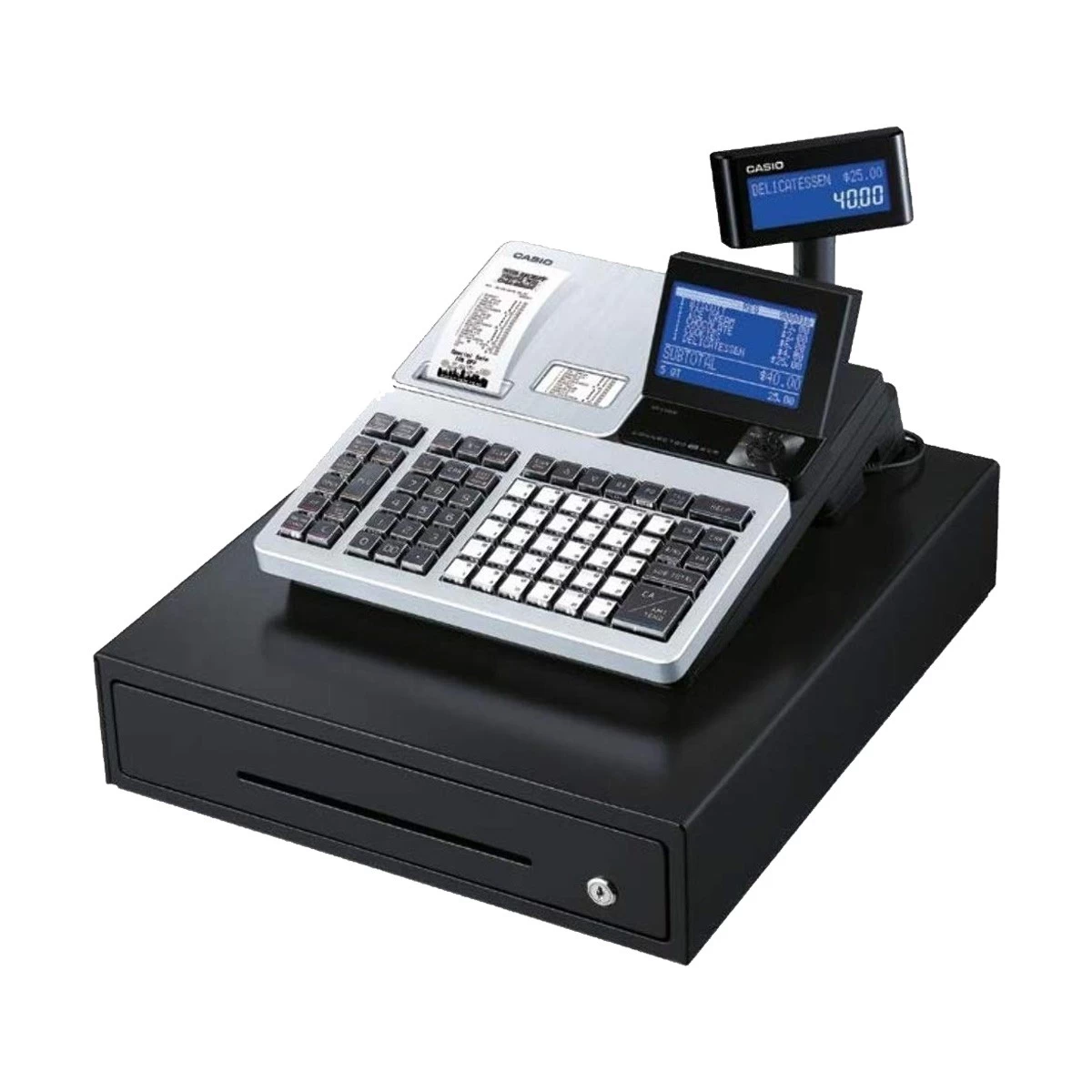 CASIO SR-S4000 Cash Register Machine and Drawer