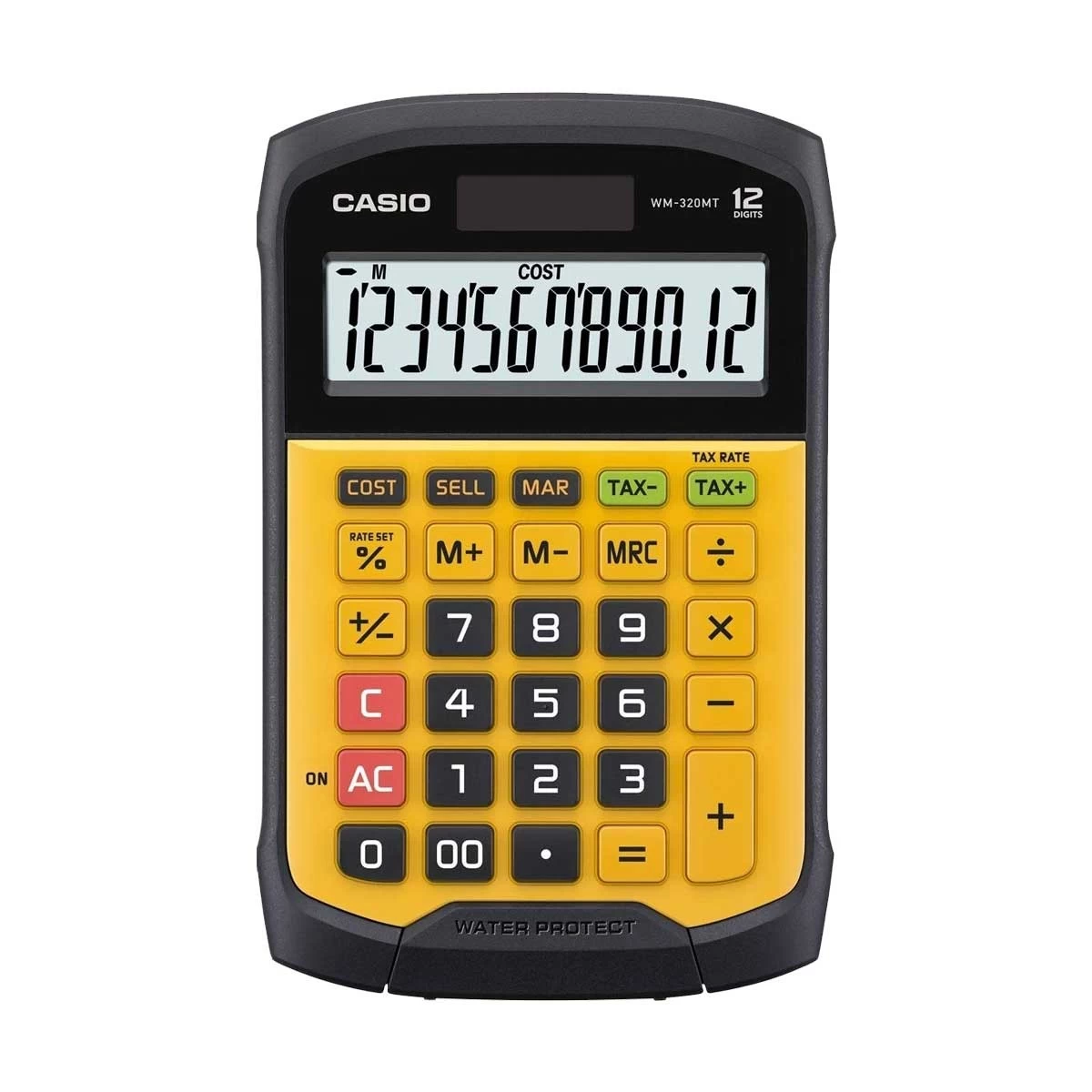 CASIO WM-320MT 12 Digit Water-protected and Dust-proof Mini Desk Type Desktop Standard Calculator #CB143, Taka Price in Bangladesh -By Millennium
