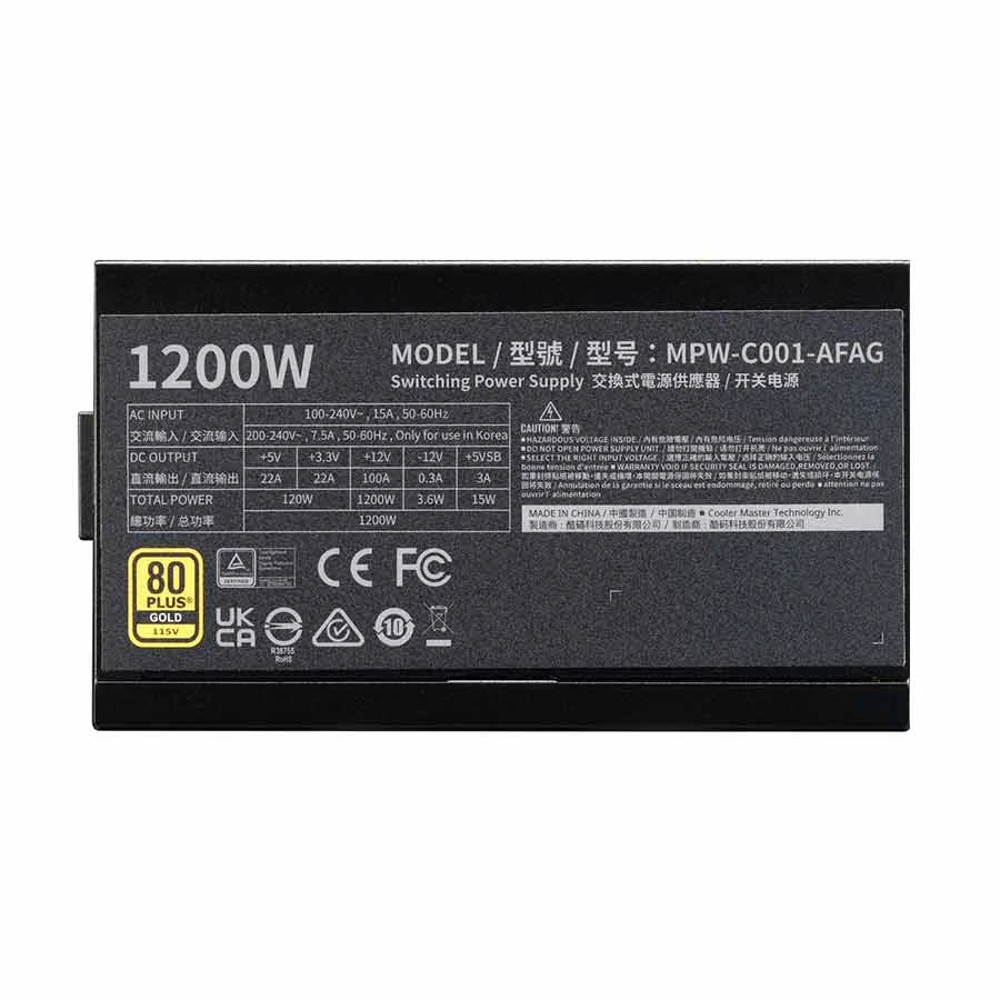 Cooler Master ELITE Gold 1200 Power Supply in BD