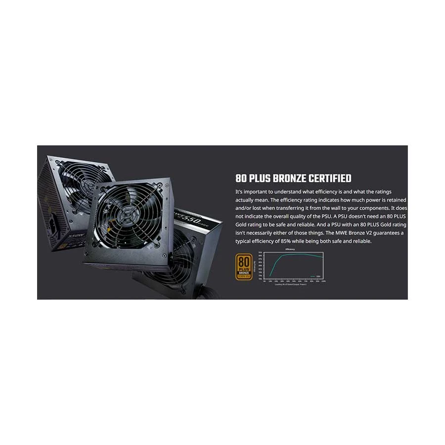 Cooler Master MWE 550W V2 Power Supply specifications